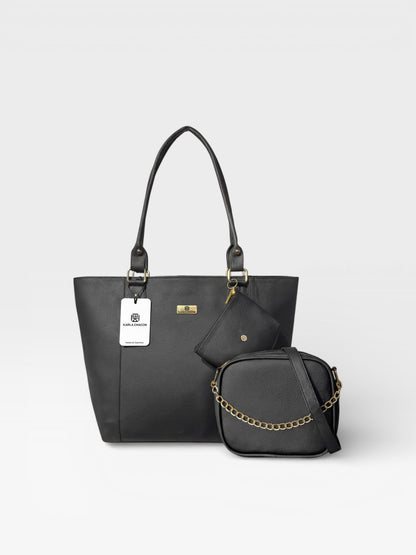 Set de tres piezas Combo Tote + Manos libres  + Monedero (Mila-Sade)