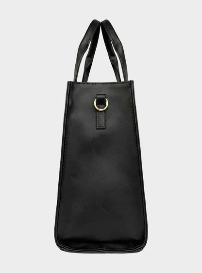 Bolso Maletín Para Carpetas y Portatil - Negro, Beige (Mona)