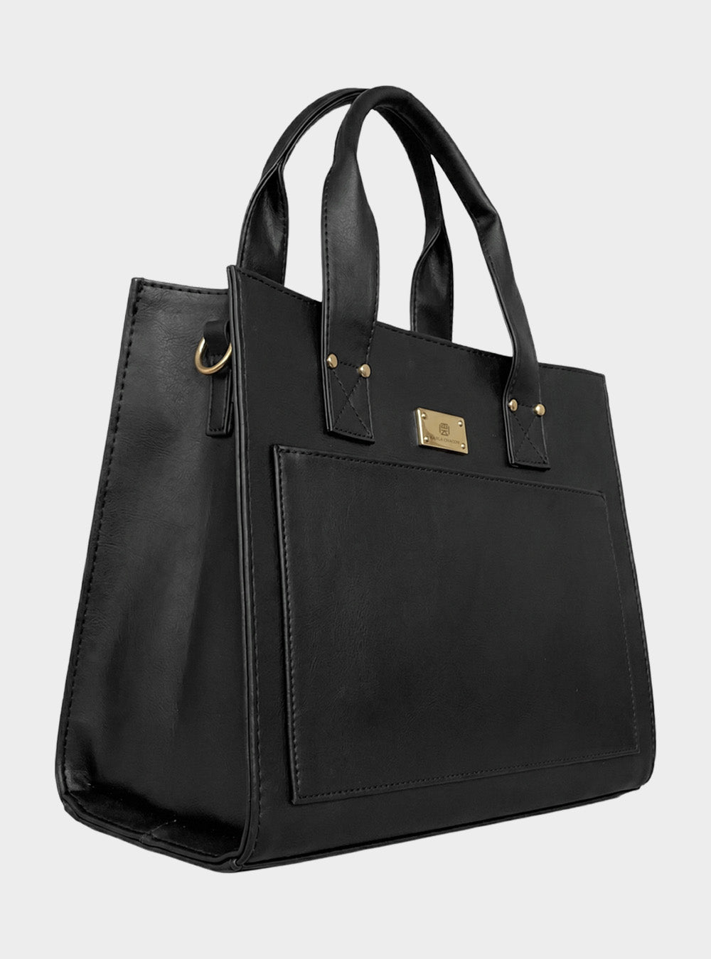 Bolso Maletín Para Carpetas y Portatil - Negro, Beige (Mona)