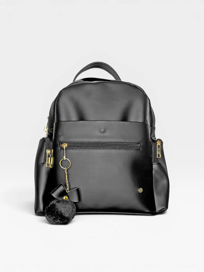 Bolso Morral Estructurado Mediano Negro (Naty)