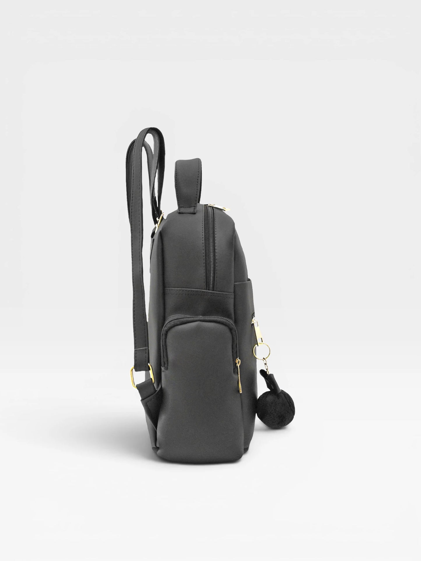Bolso Morral Estructurado Mediano Negro (Naty)
