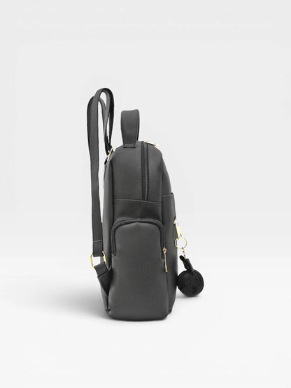 Bolso Morral Estructurado Mediano Negro (Naty)