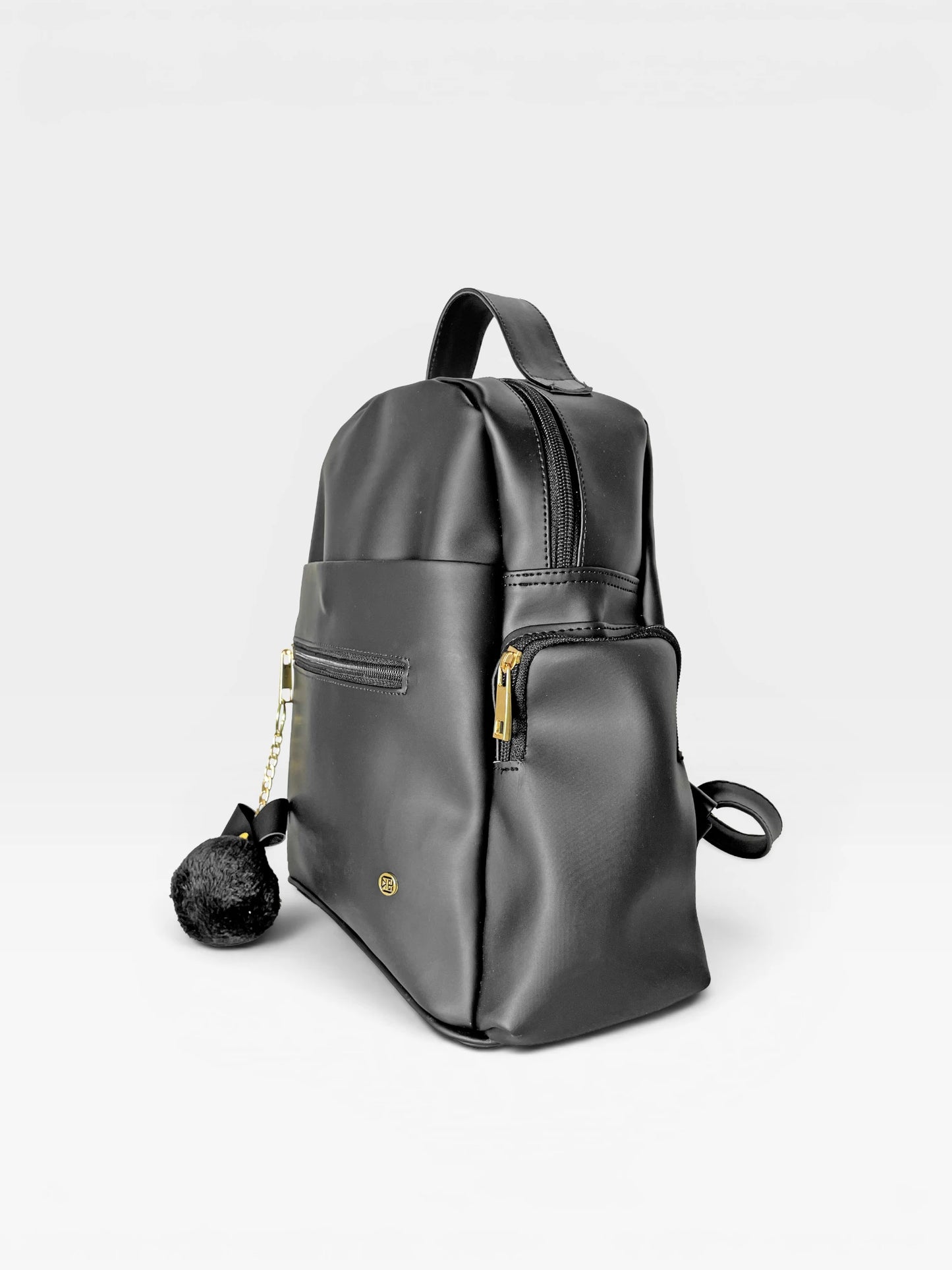 Bolso Morral Estructurado Mediano Negro (Naty)