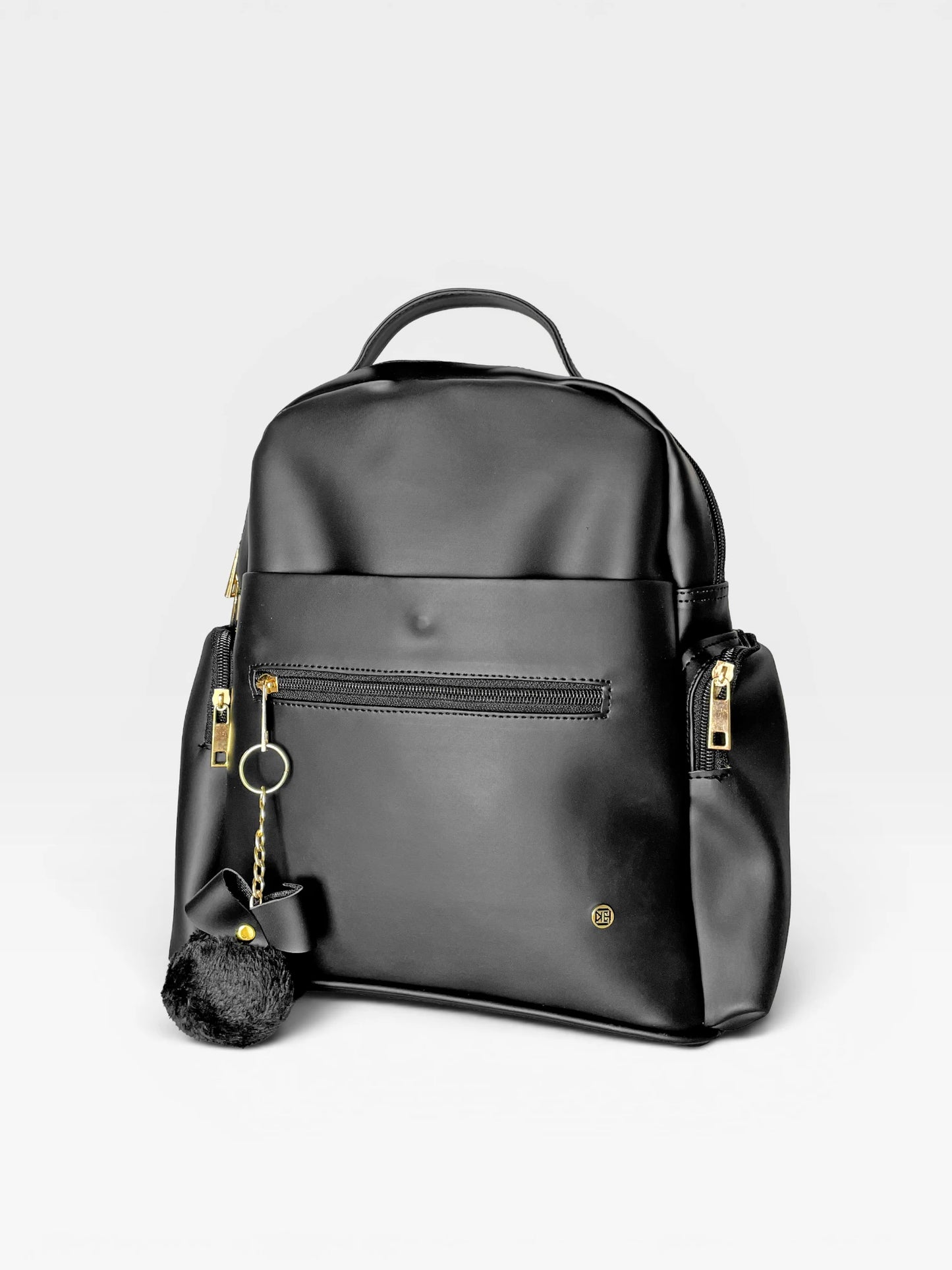 Bolso Morral Estructurado Mediano Negro (Naty)