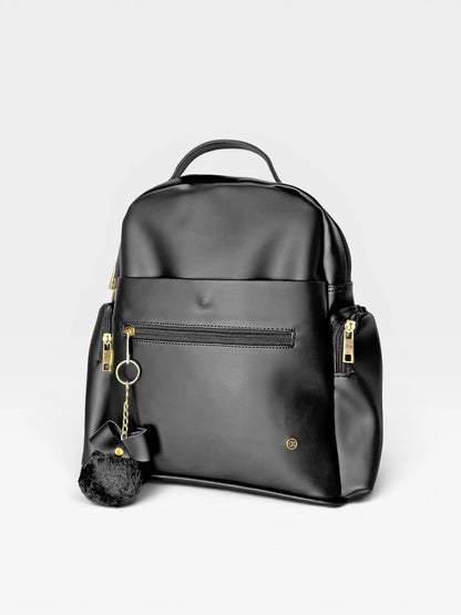 Bolso Morral Estructurado Mediano Negro (Naty)