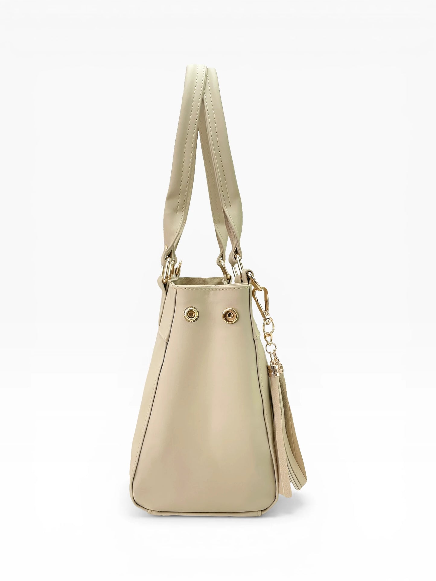Bolso Doble Uso Con Strap Removible - Negro y Beige (Naza)