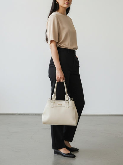 Bolso Naza Negro y Beige