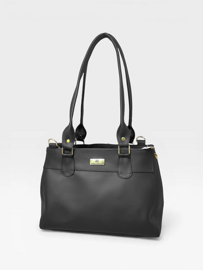Bolso Doble Uso Con Strap Removible - Negro y Beige (Naza)