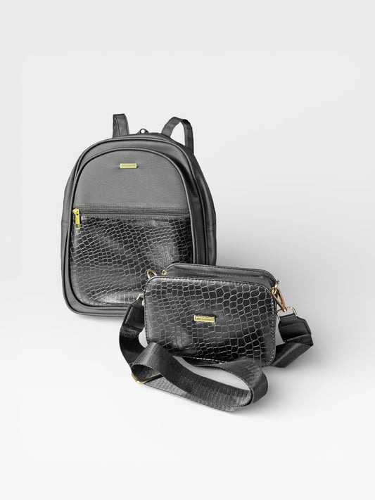 Set dos piezas Combo Morral Nely + Bolso Evah