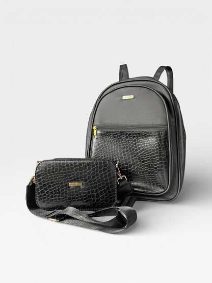 Set dos piezas Combo Morral Nely + Bolso Evah