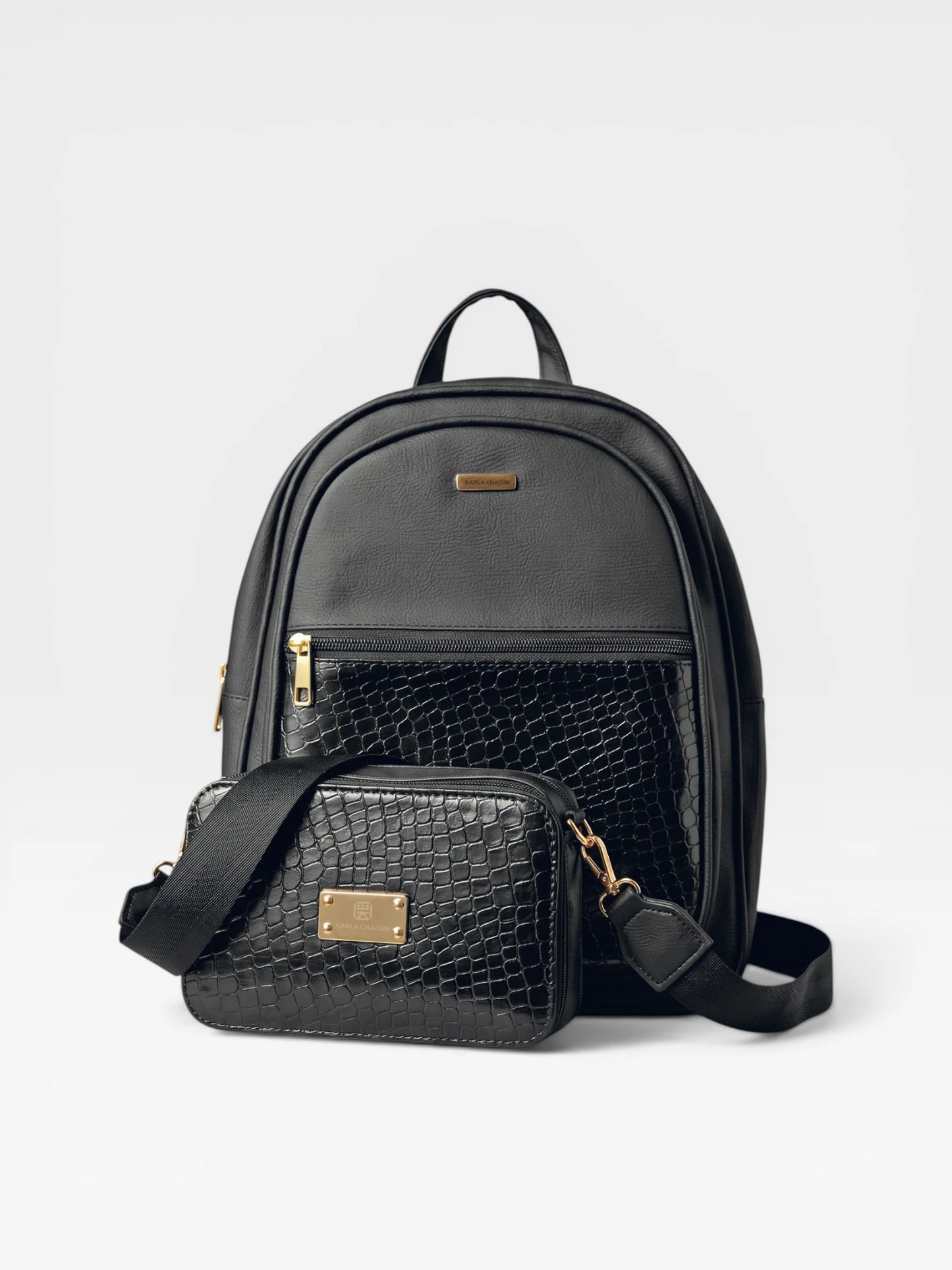 Set dos piezas Combo Morral + Bolso Bandolera (Nely-Evah)