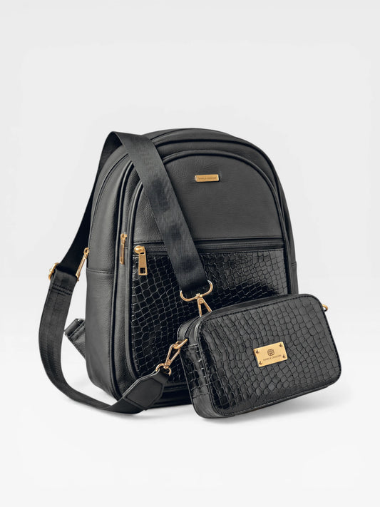 Set dos piezas Combo Morral + Bolso Bandolera (Nely-Evah)
