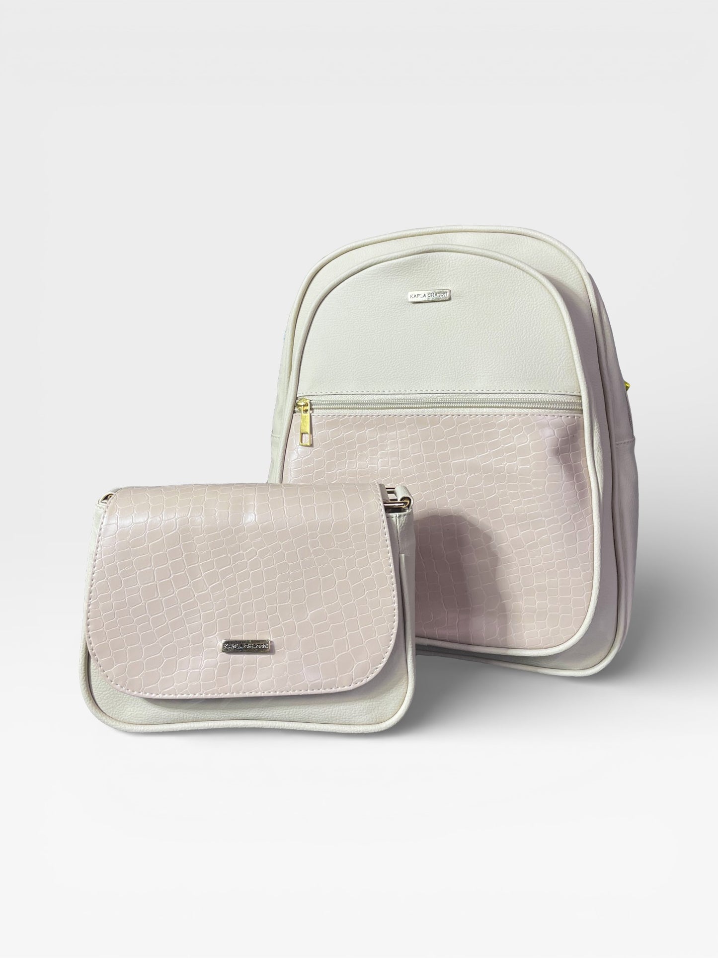 Set dos piezas Combo Morral Nely + Manos Libres Lara