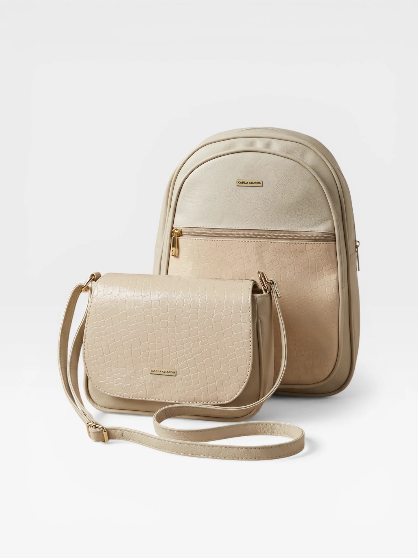 Set dos piezas Combo Morral Nely + Manos Libres Lara