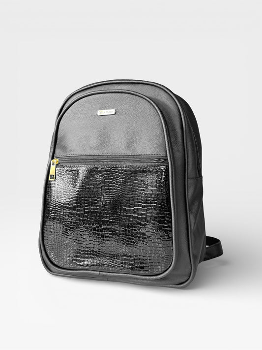 Morral Casual Nely - Negro y Beige