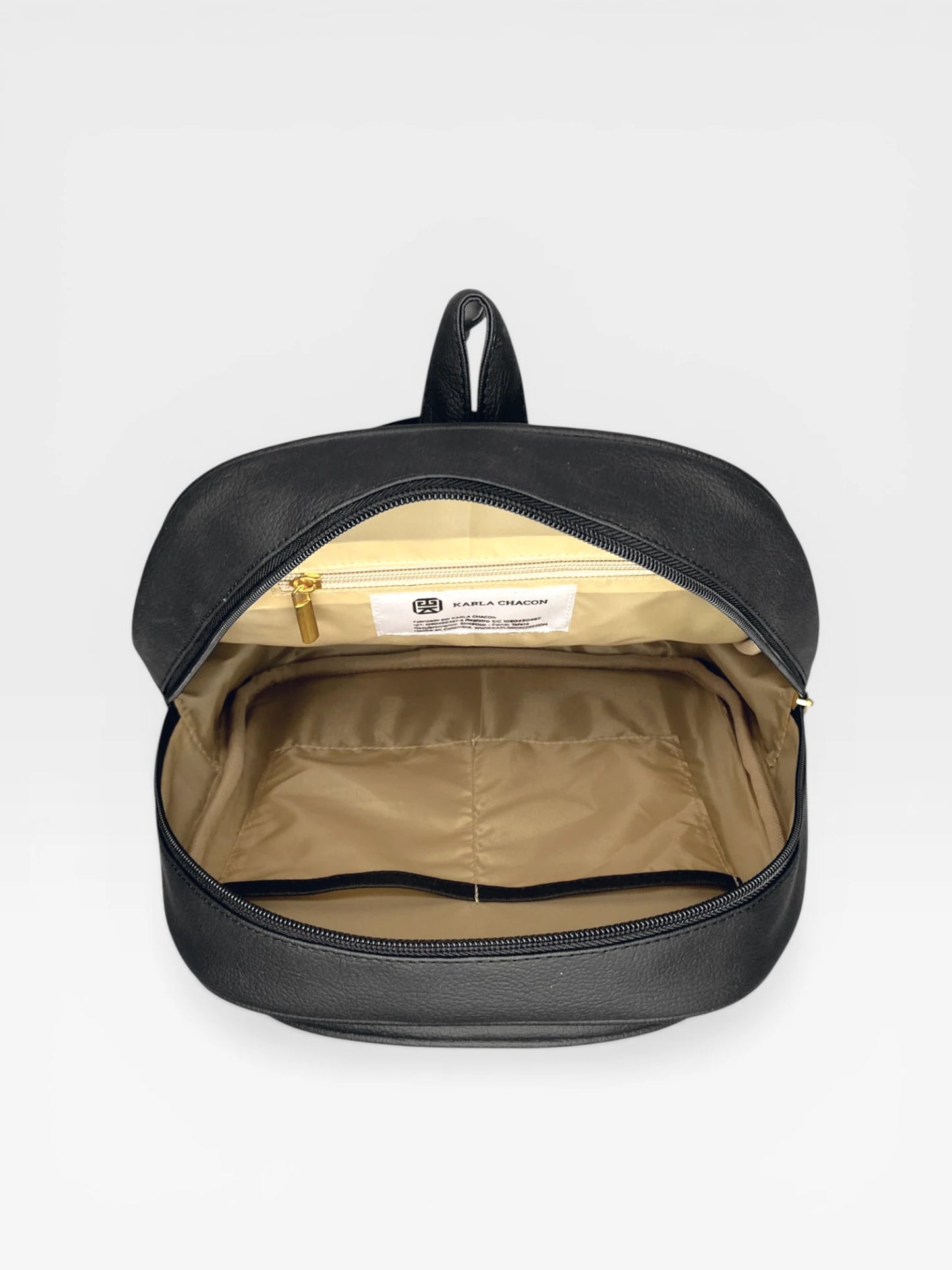 Bolso Morral Mediano - Negro y Beige (Nely)