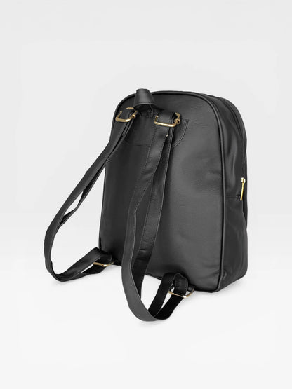 Bolso Morral Mediano - Negro y Beige (Nely)