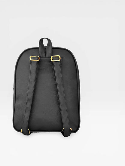 Bolso Morral Mediano - Negro y Beige (Nely)