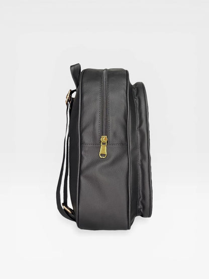 Bolso Morral Mediano - Negro y Beige (Nely)
