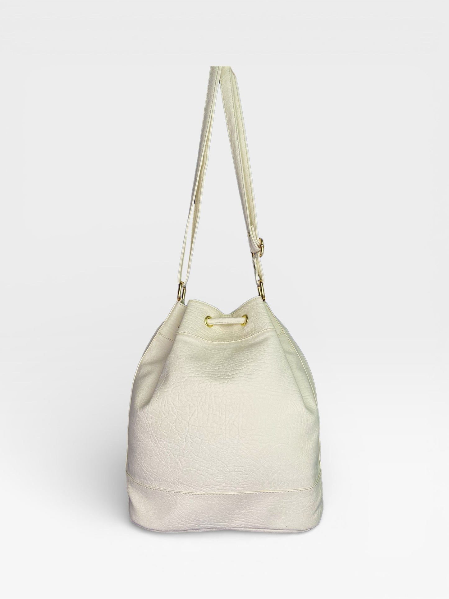 Bolso Bucket Bag Nena - Beige y Negro