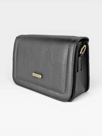 Bolso Bandolera Crossbody Manos Libres Mujer - Negro y Nude (Niza)