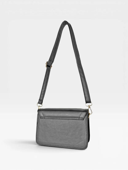 Bolso Bandolera Crossbody Manos Libres Mujer - Negro y Nude (Niza)