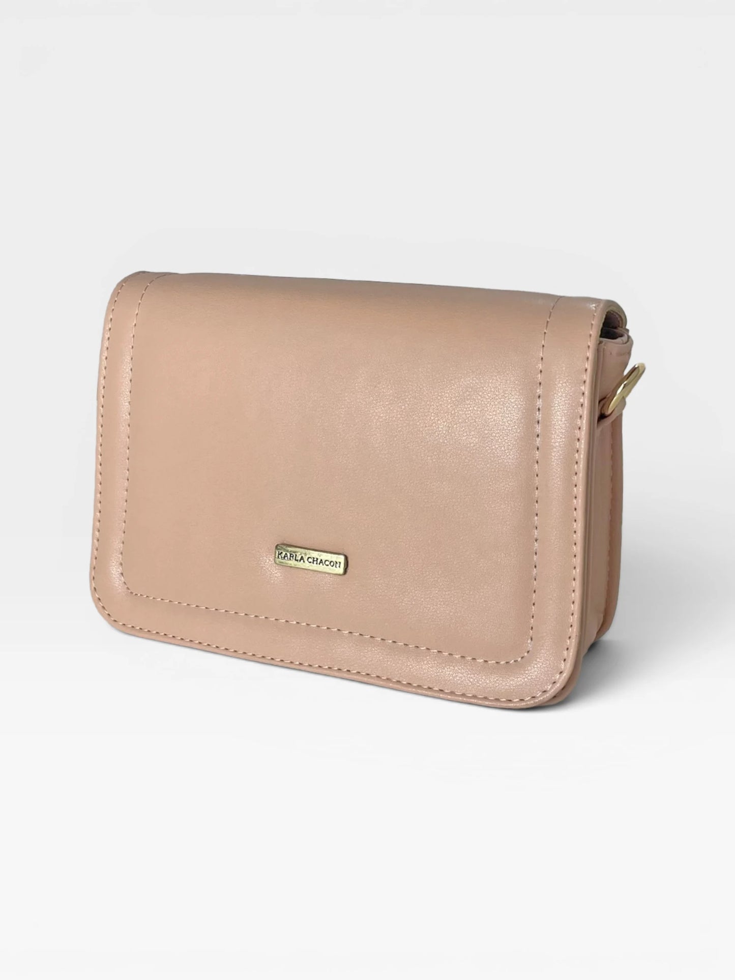 Bolso Bandolera Crossbody Manos Libres Mujer - Negro y Nude (Niza)