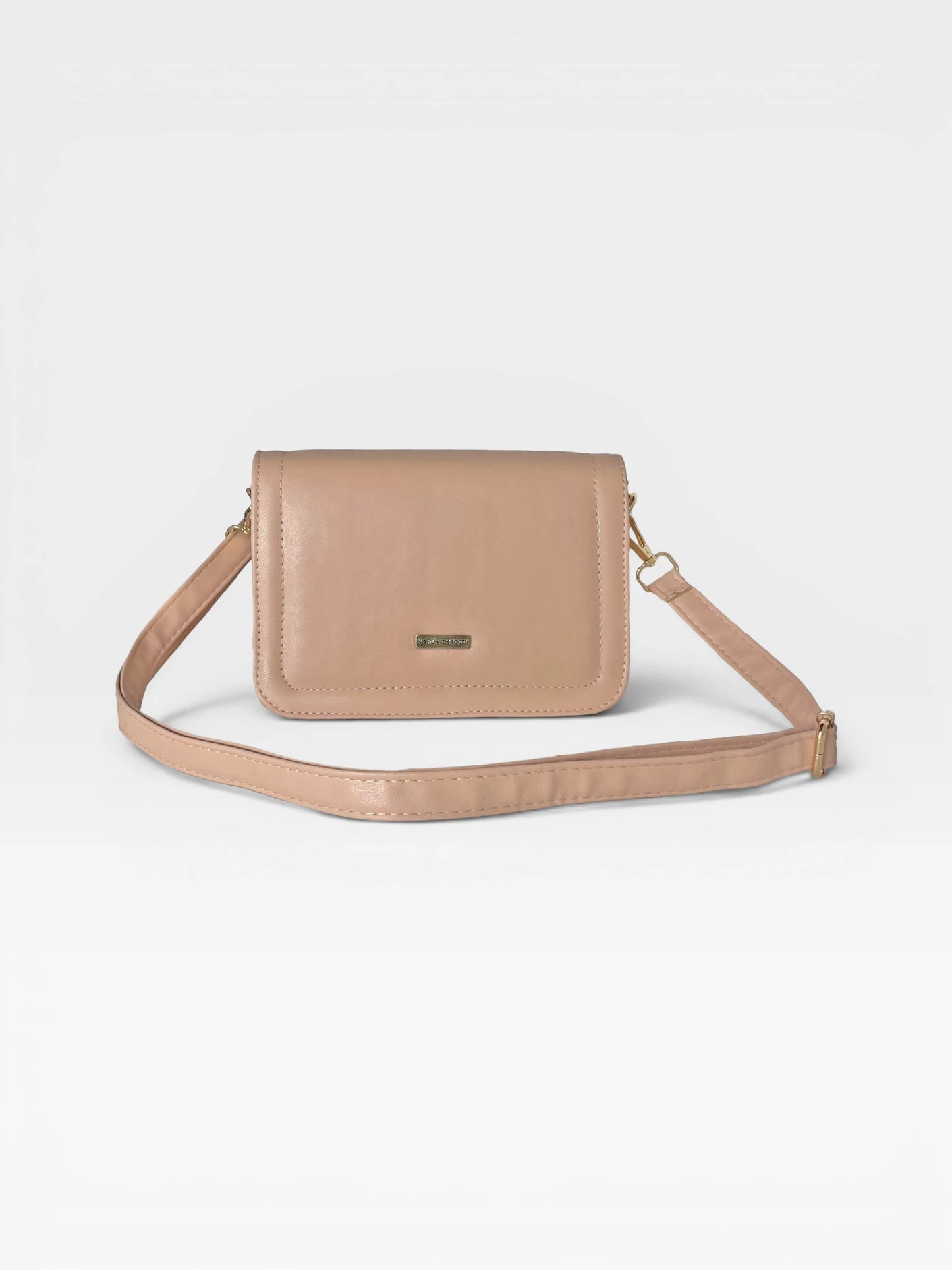 Bolso Bandolera Crossbody Manos Libres Mujer - Negro y Nude (Niza)