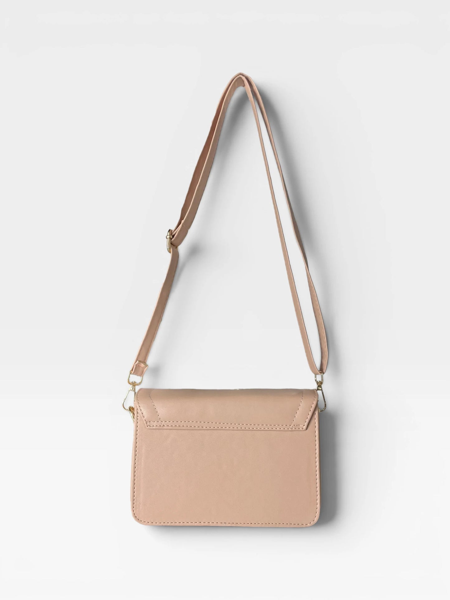 Bolso Bandolera Crossbody Manos Libres Mujer - Negro y Nude (Niza)