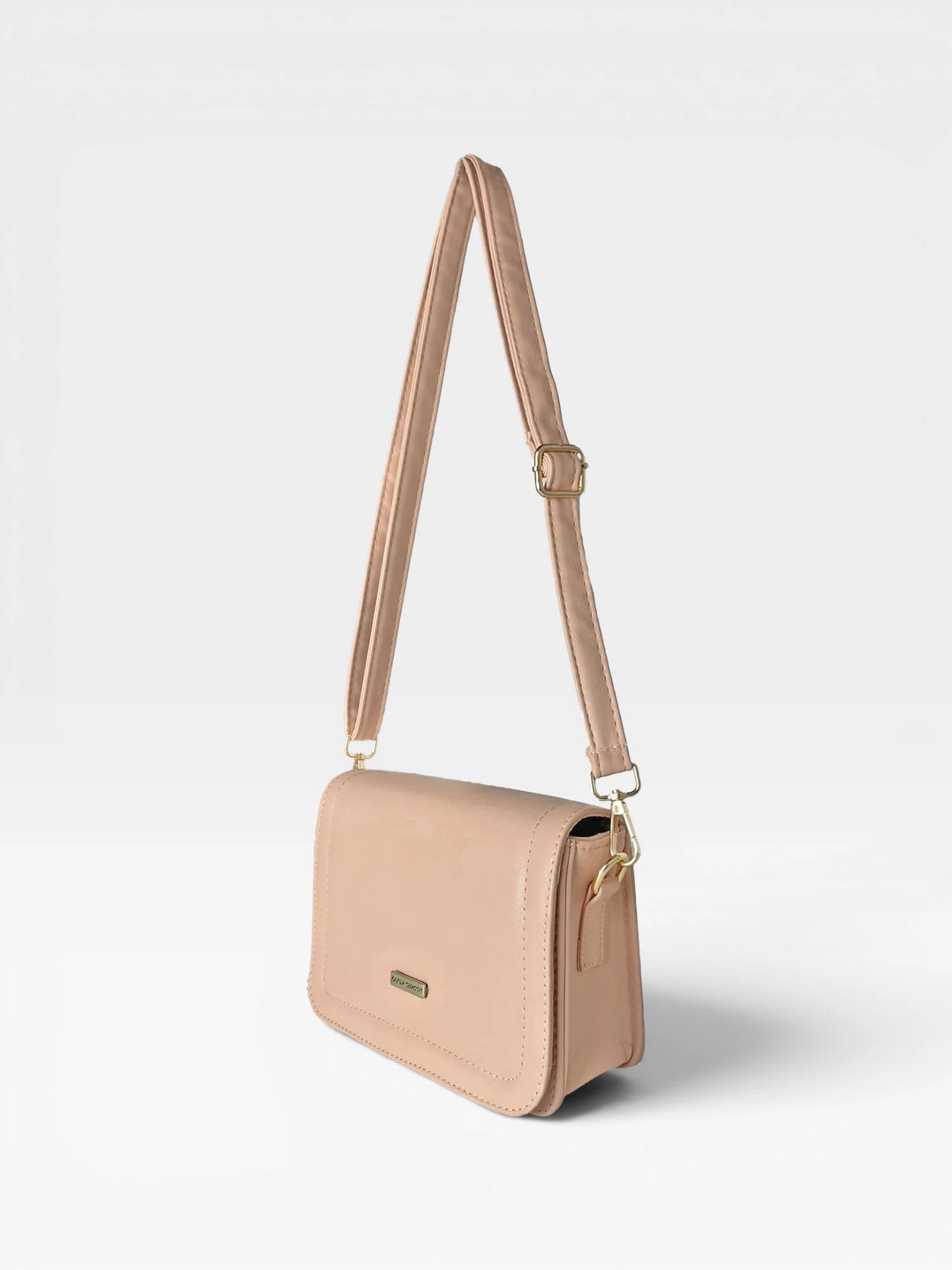 Bolso Bandolera Crossbody Manos Libres Mujer - Negro y Nude (Niza)