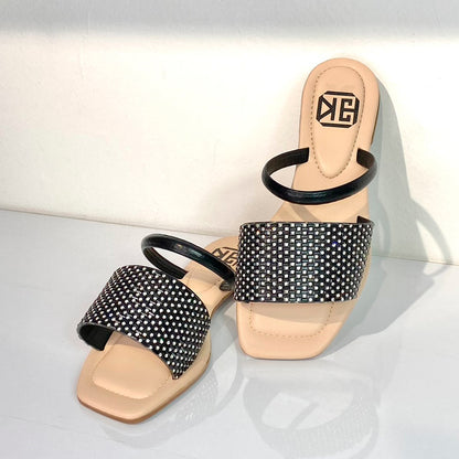 Sandalia Plana Noelia Negro