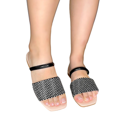 Sandalia Plana Noelia Negro