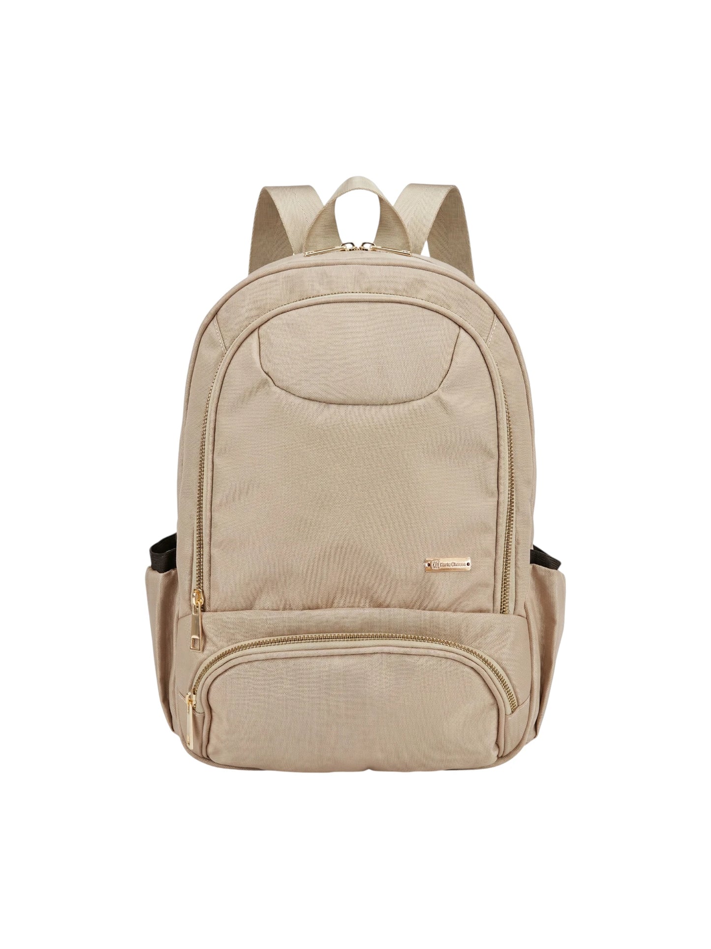 Bolso Morral Mediano Para Mujer - Negro y Beige (Oana)