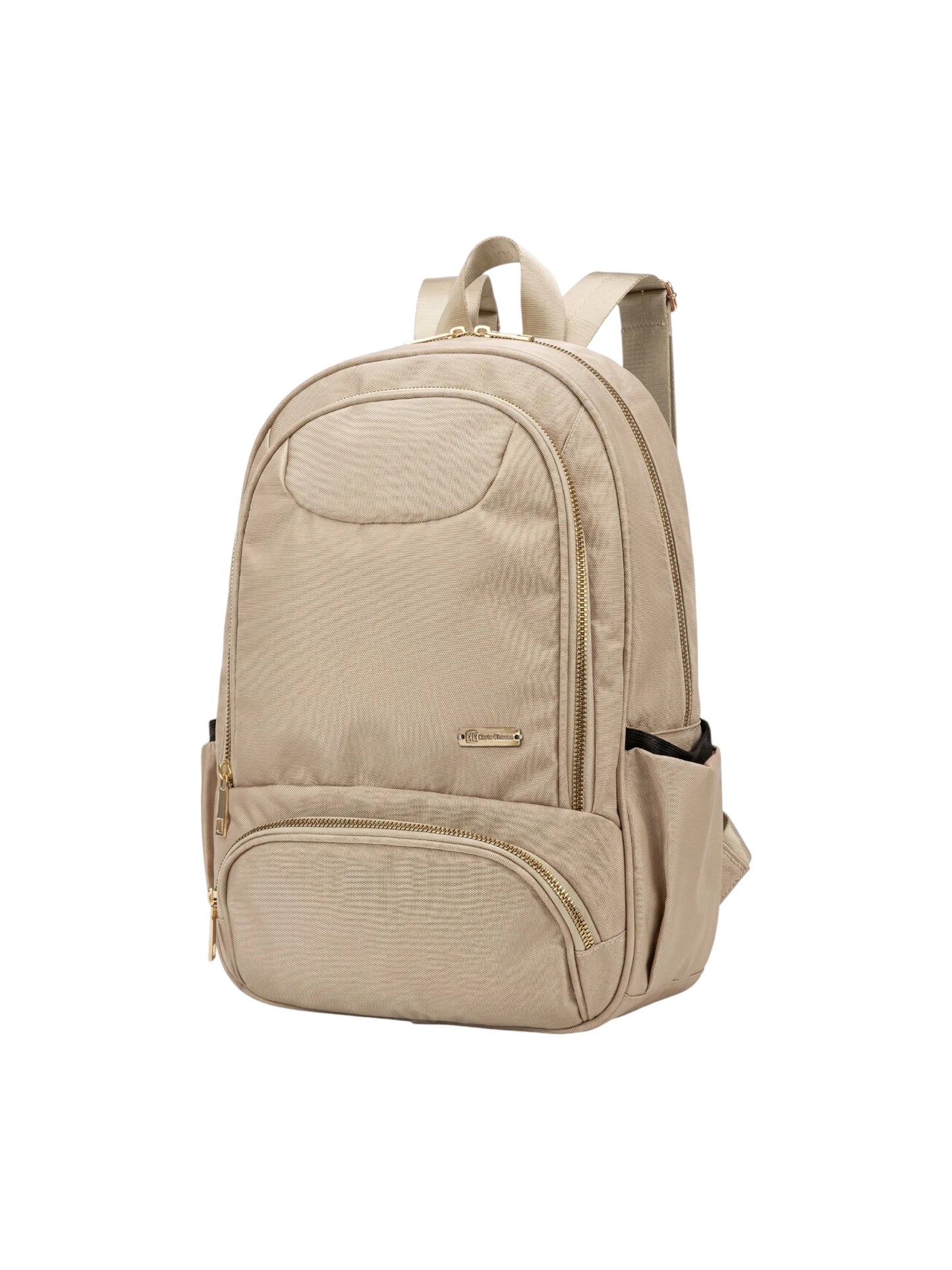 Bolso Morral Mediano Para Mujer - Negro y Beige (Oana)