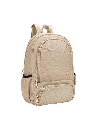 Bolso Morral Mediano Para Mujer - Negro y Beige (Oana)
