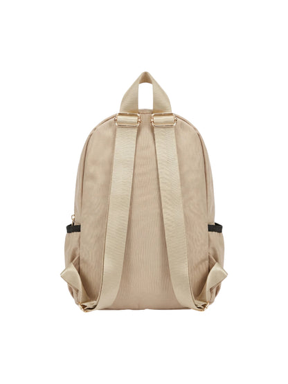 Bolso Morral Mediano Para Mujer - Negro y Beige (Oana)
