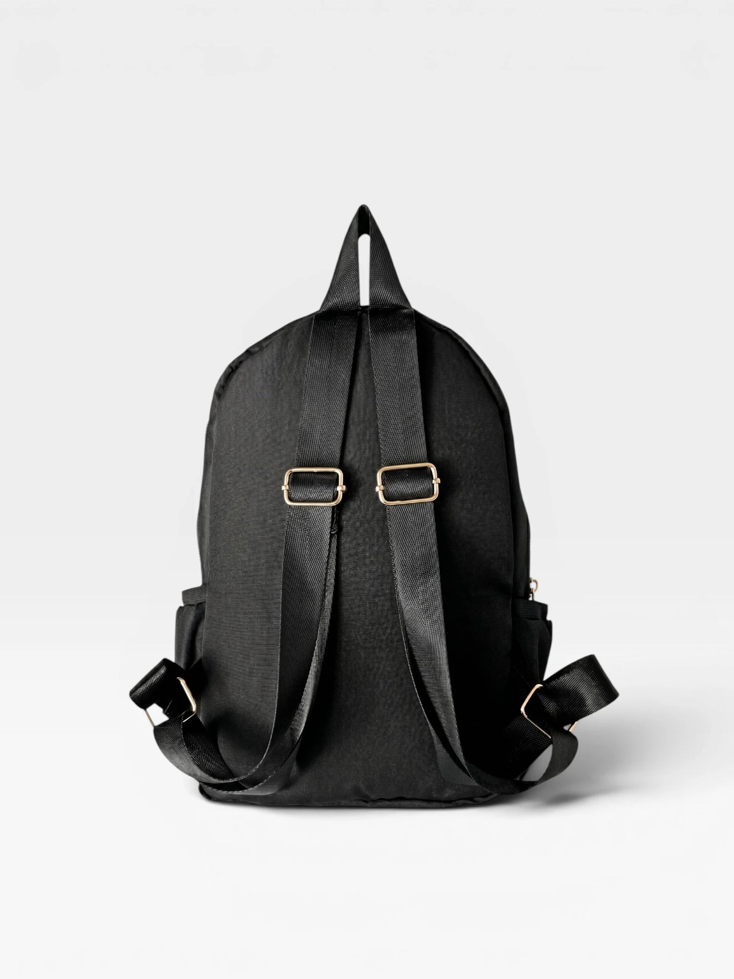 Bolso Morral Mediano Para Mujer - Negro y Beige (Oana)