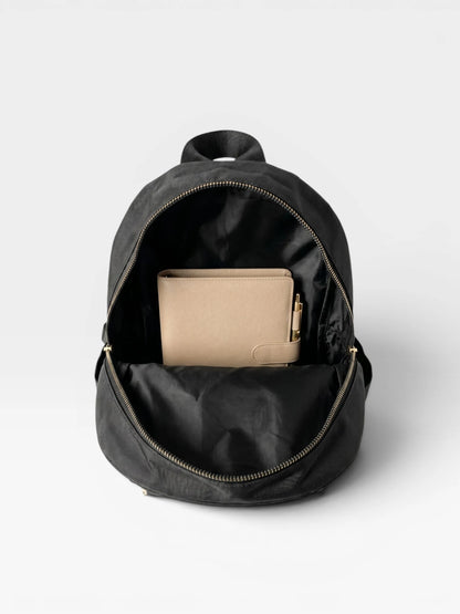 Bolso Morral Mediano Para Mujer - Negro y Beige (Oana)