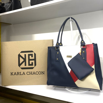 Cartera Olga Azul con Accesorio