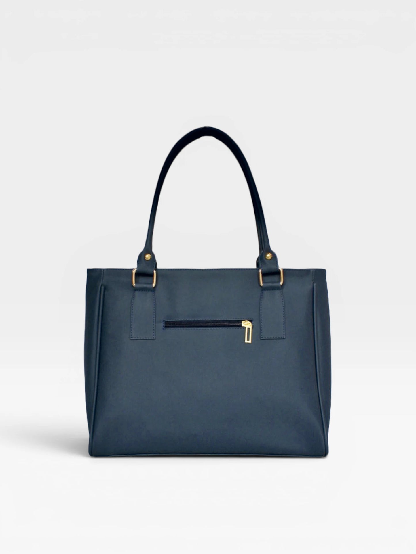 Bolso Cartera con Mondero - Negro, Azul y Beige (Olga)