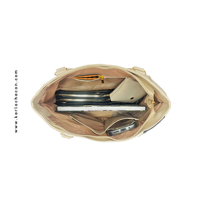 Cartera Olga Beige con Accesorio