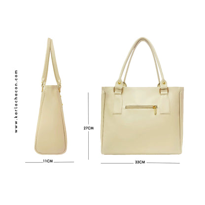 Cartera Olga Beige con Accesorio