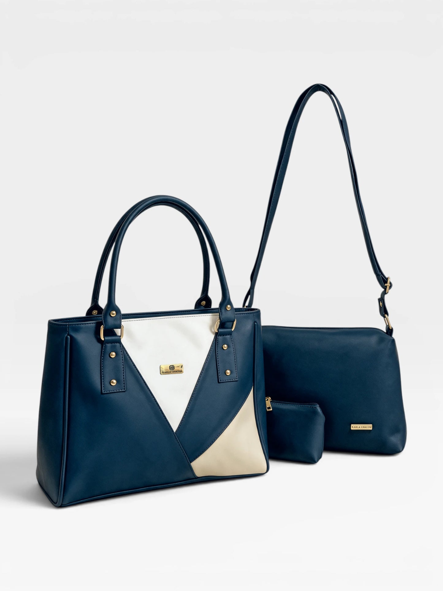 Set Tres Piezas Tote + Bandolera + Monedero — Olga & Cuba