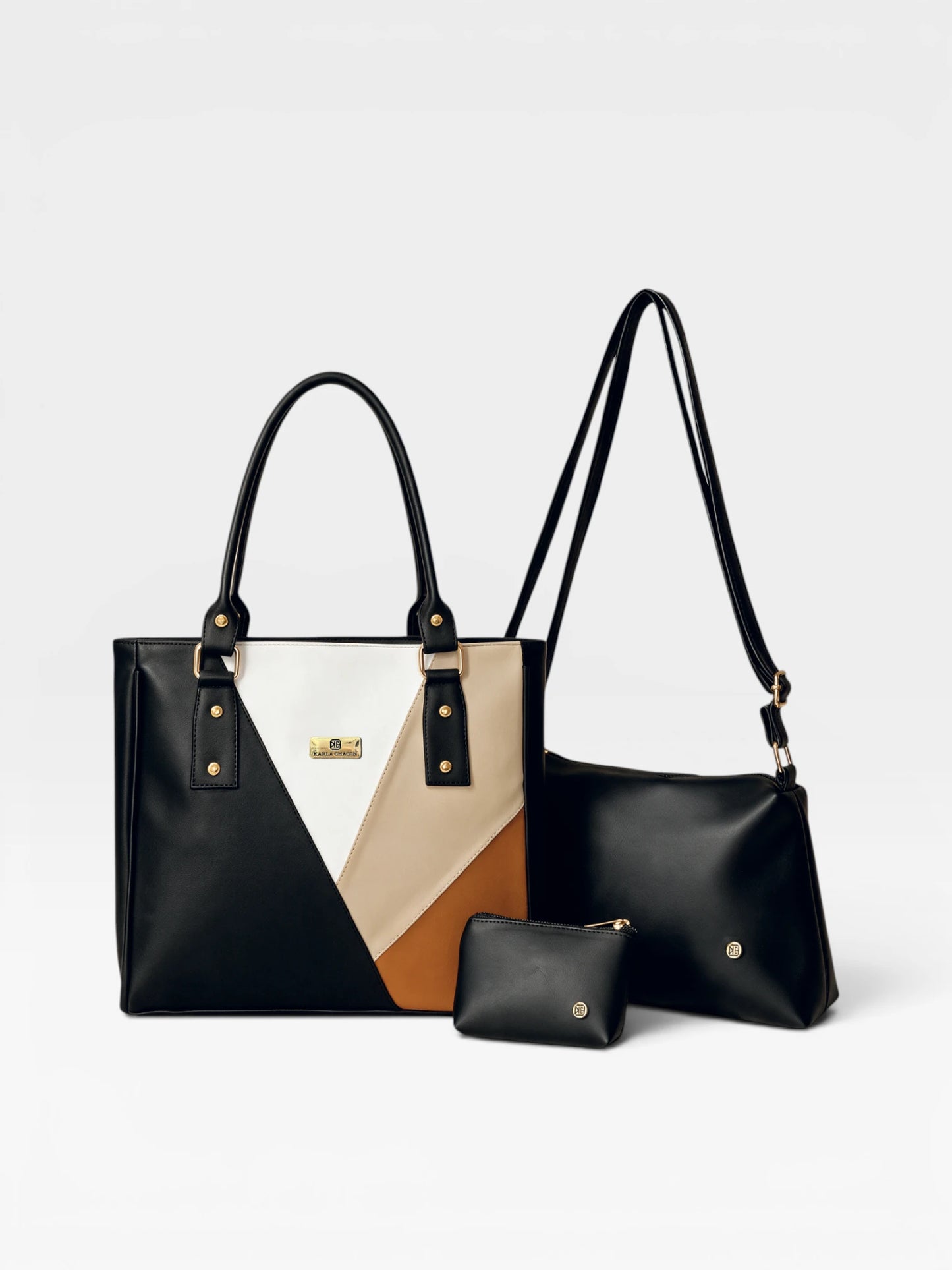 Set Tres Piezas Tote + Bandolera + Monedero — Olga & Cuba