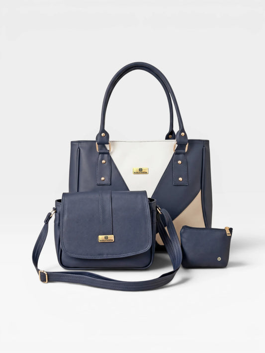 Set de tres piezas Combo Bolso Tote + Manos libres + Monedero (Olga-Lady)