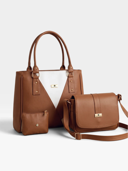 Set Tres Piezas Tote + Bandolera + Monedero — Olga & Lady
