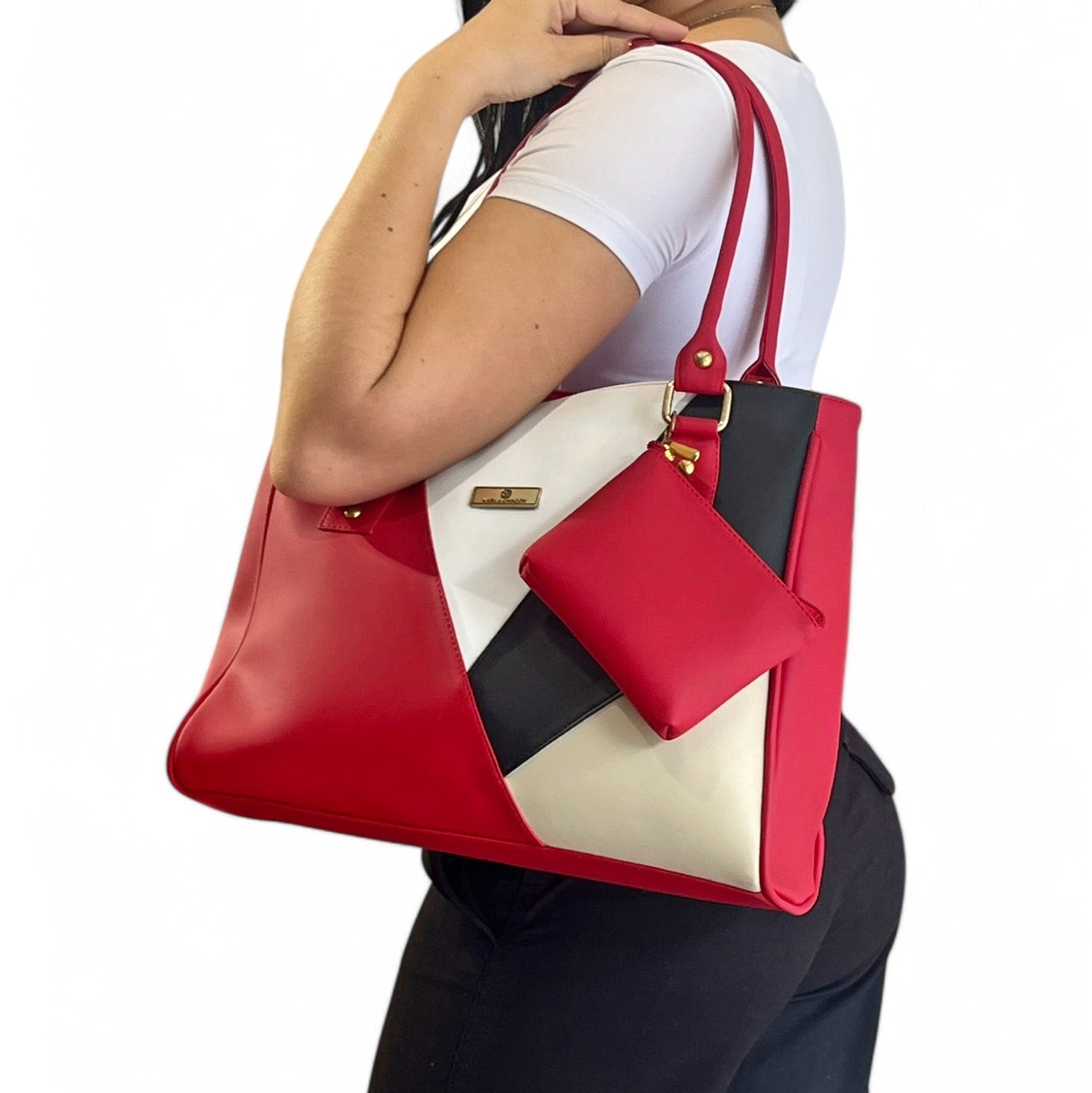 Cartera Olga Rojo con Accesorio