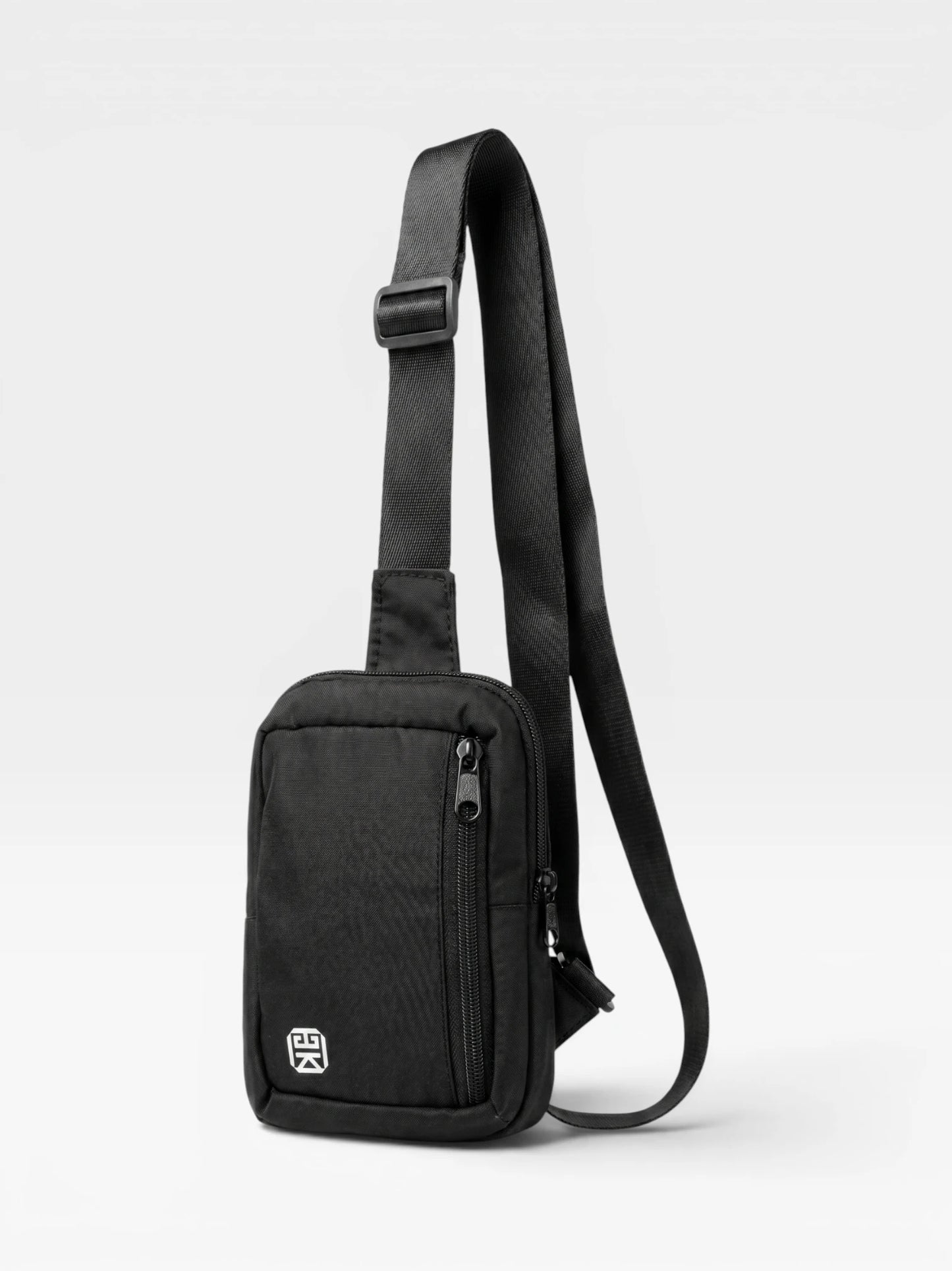 Bolso Pechera hombre mini  Portacelular Manos Libres Carriel Spor Negro Unisex (Oslo)