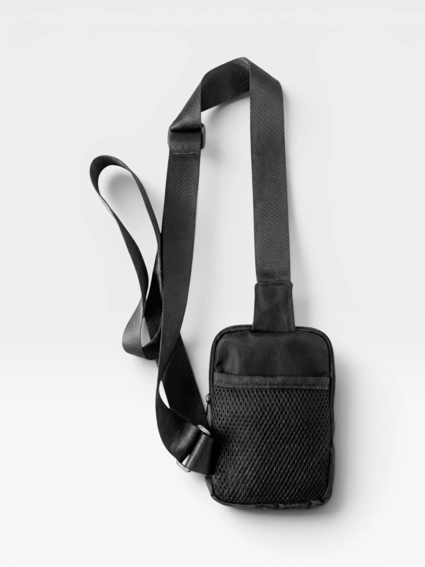 Bolso Pechera hombre mini  Portacelular Manos Libres Carriel Spor Negro Unisex (Oslo)