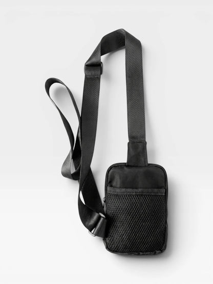 Bolso Pechera hombre mini  Portacelular Manos Libres Carriel Spor Negro Unisex (Oslo)